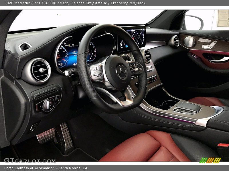 Selenite Grey Metallic / Cranberry Red/Black 2020 Mercedes-Benz GLC 300 4Matic