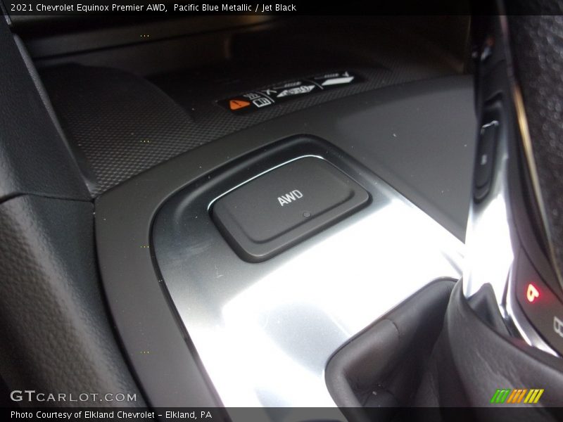 Pacific Blue Metallic / Jet Black 2021 Chevrolet Equinox Premier AWD