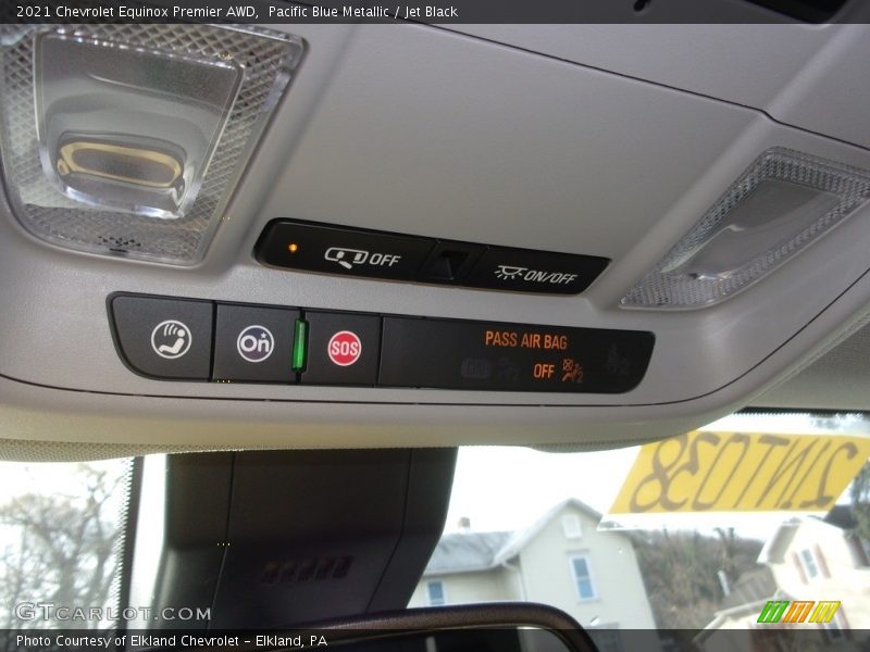 Pacific Blue Metallic / Jet Black 2021 Chevrolet Equinox Premier AWD