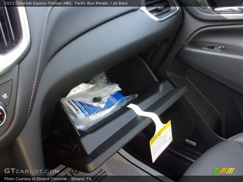 Pacific Blue Metallic / Jet Black 2021 Chevrolet Equinox Premier AWD