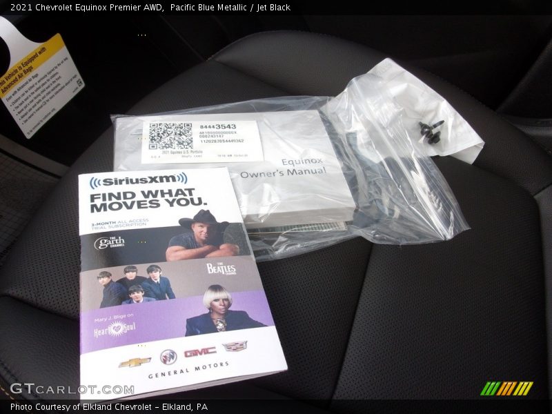 Pacific Blue Metallic / Jet Black 2021 Chevrolet Equinox Premier AWD