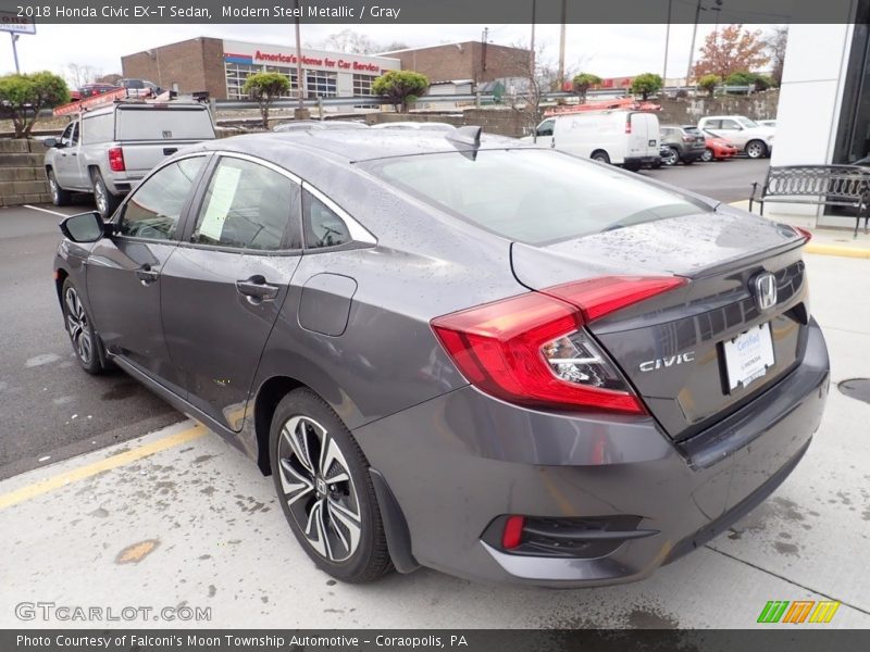 Modern Steel Metallic / Gray 2018 Honda Civic EX-T Sedan