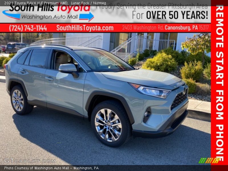 Lunar Rock / Nutmeg 2021 Toyota RAV4 XLE Premium AWD