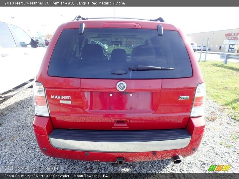 Sangria Red Metallic / Stone 2010 Mercury Mariner V6 Premier 4WD