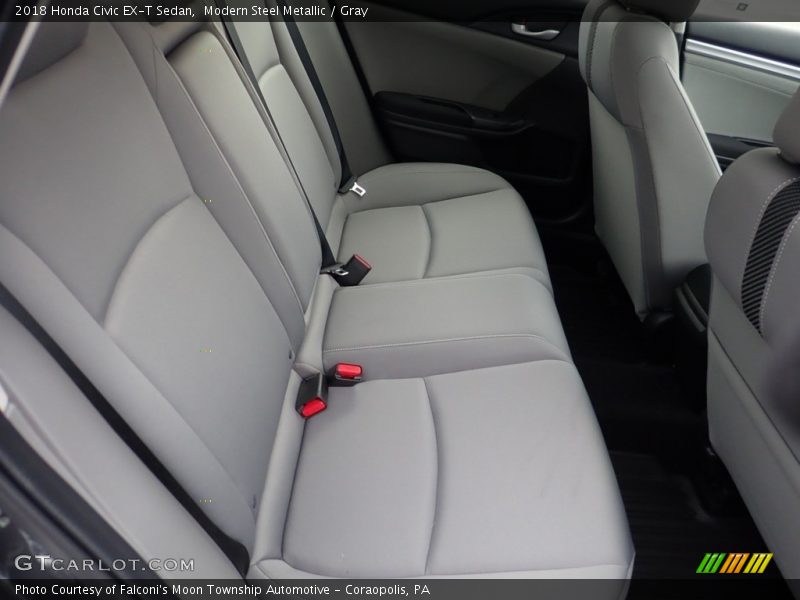 Modern Steel Metallic / Gray 2018 Honda Civic EX-T Sedan