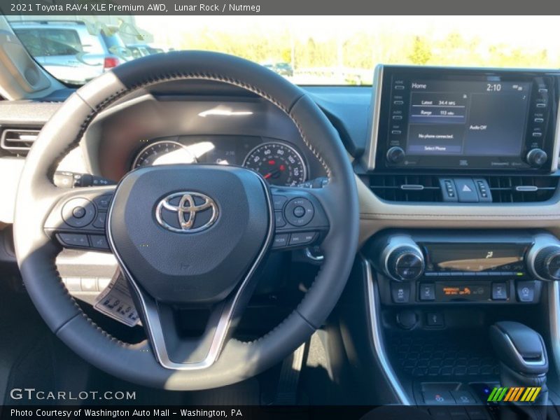 Lunar Rock / Nutmeg 2021 Toyota RAV4 XLE Premium AWD