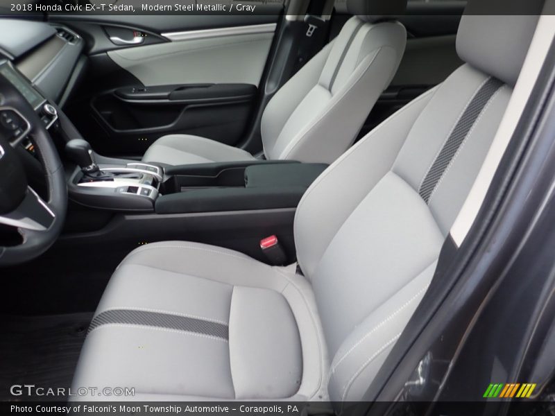 Modern Steel Metallic / Gray 2018 Honda Civic EX-T Sedan