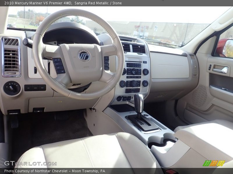Sangria Red Metallic / Stone 2010 Mercury Mariner V6 Premier 4WD