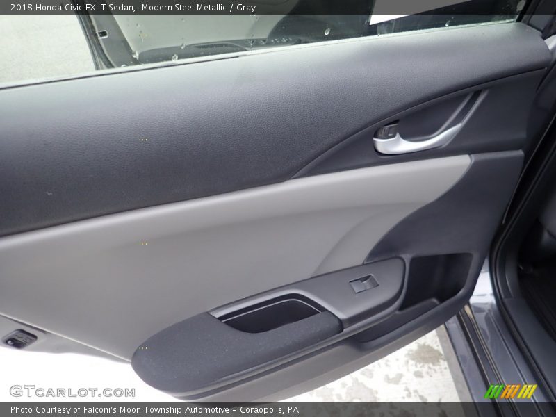Modern Steel Metallic / Gray 2018 Honda Civic EX-T Sedan