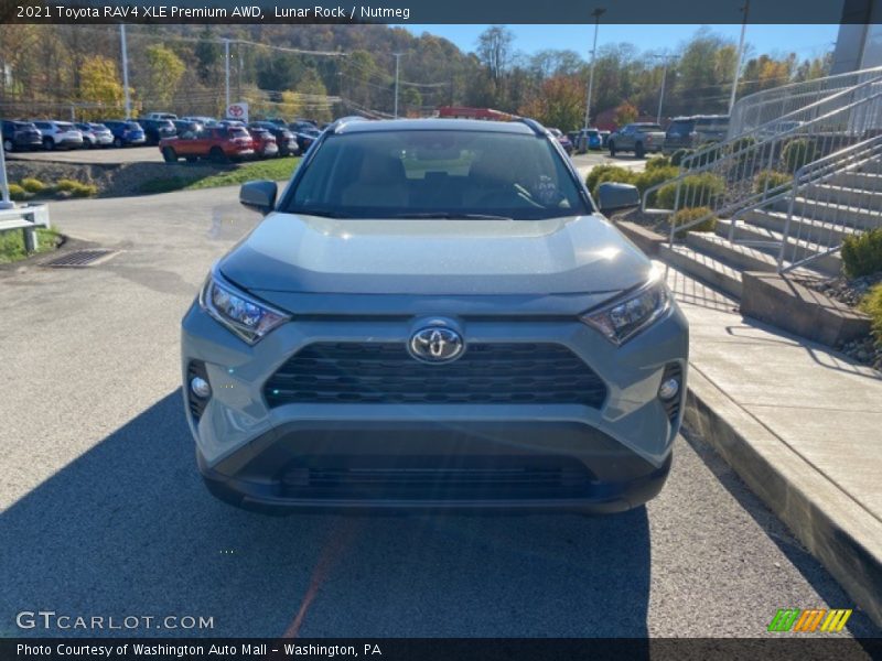 Lunar Rock / Nutmeg 2021 Toyota RAV4 XLE Premium AWD