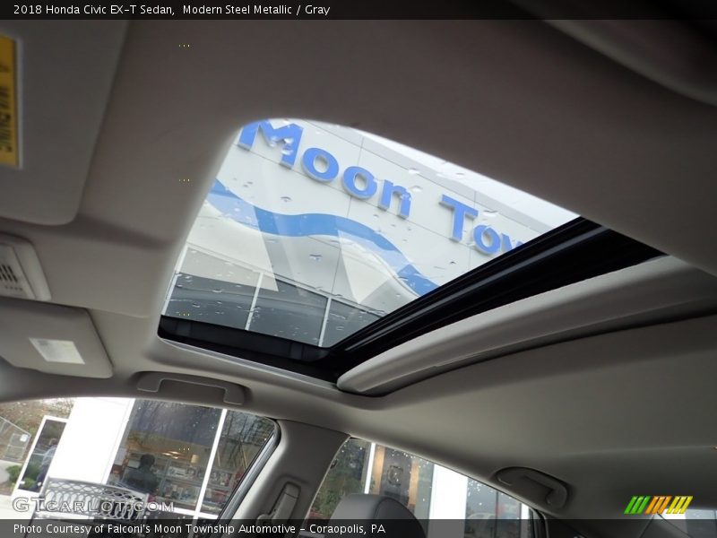 Modern Steel Metallic / Gray 2018 Honda Civic EX-T Sedan