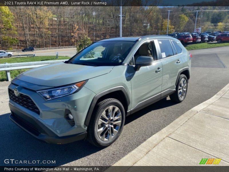Lunar Rock / Nutmeg 2021 Toyota RAV4 XLE Premium AWD