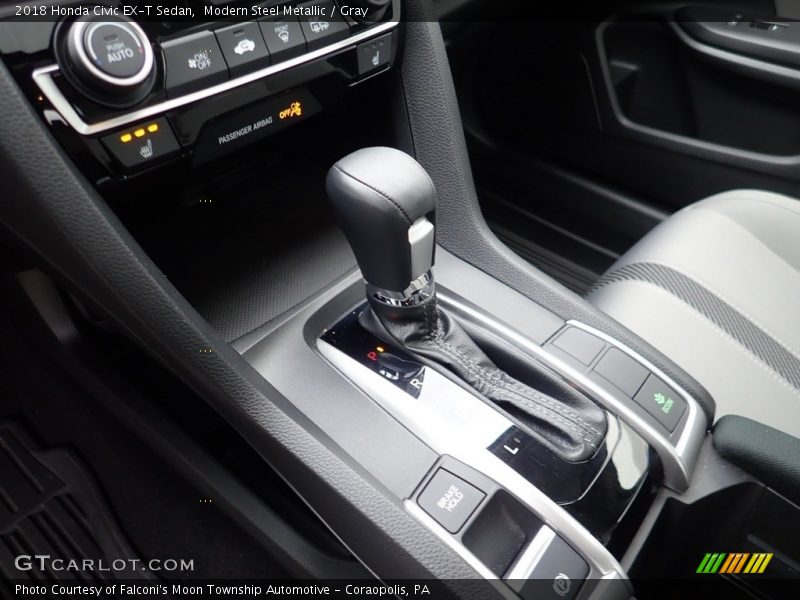 Modern Steel Metallic / Gray 2018 Honda Civic EX-T Sedan
