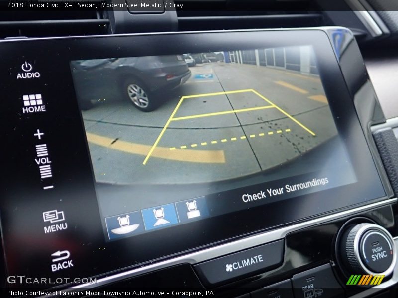 Modern Steel Metallic / Gray 2018 Honda Civic EX-T Sedan