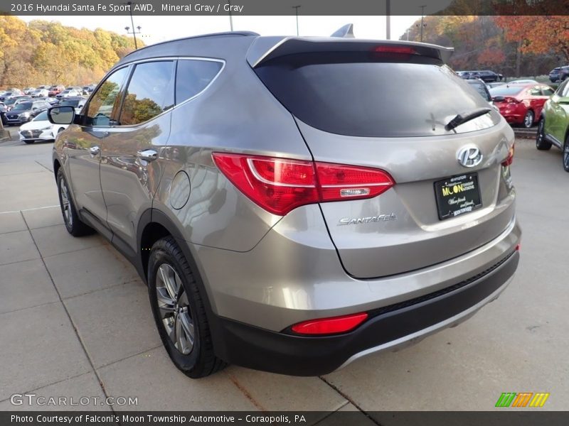 Mineral Gray / Gray 2016 Hyundai Santa Fe Sport AWD