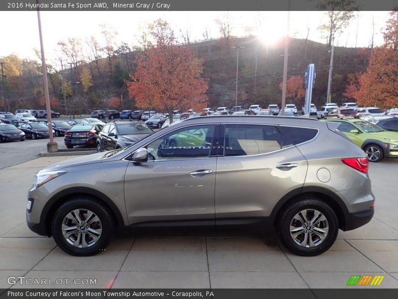 Mineral Gray / Gray 2016 Hyundai Santa Fe Sport AWD