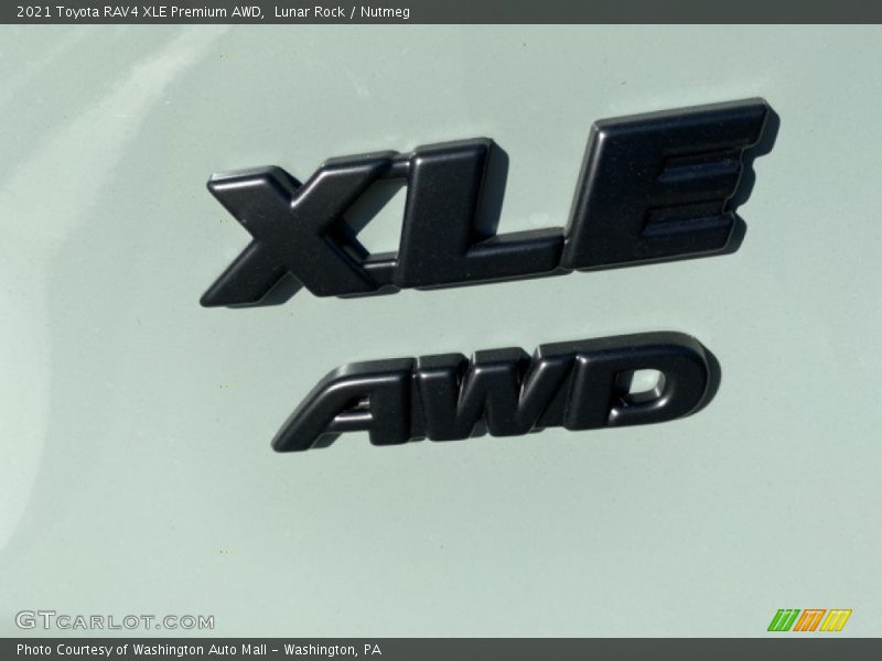 Lunar Rock / Nutmeg 2021 Toyota RAV4 XLE Premium AWD