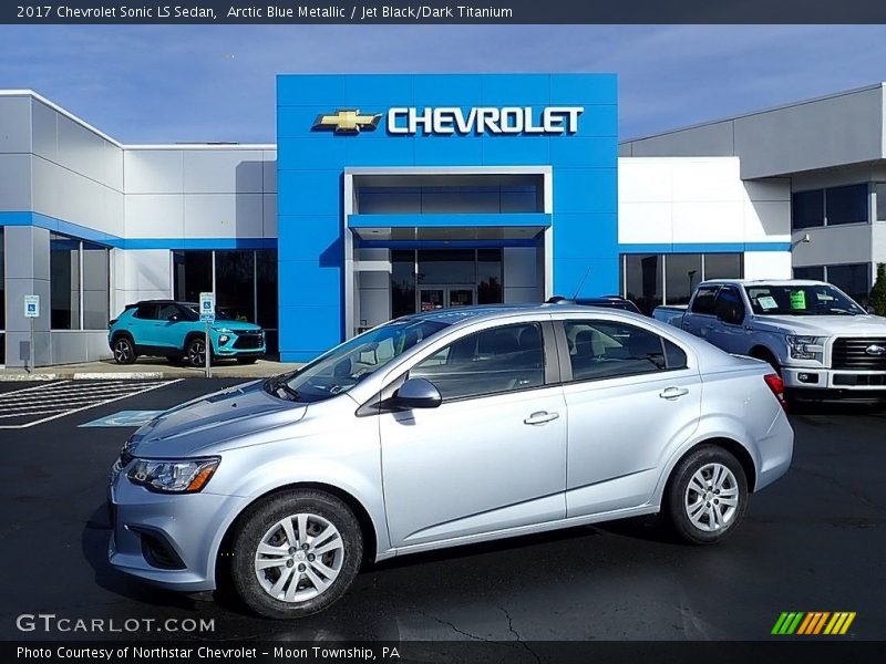 Arctic Blue Metallic / Jet Black/Dark Titanium 2017 Chevrolet Sonic LS Sedan