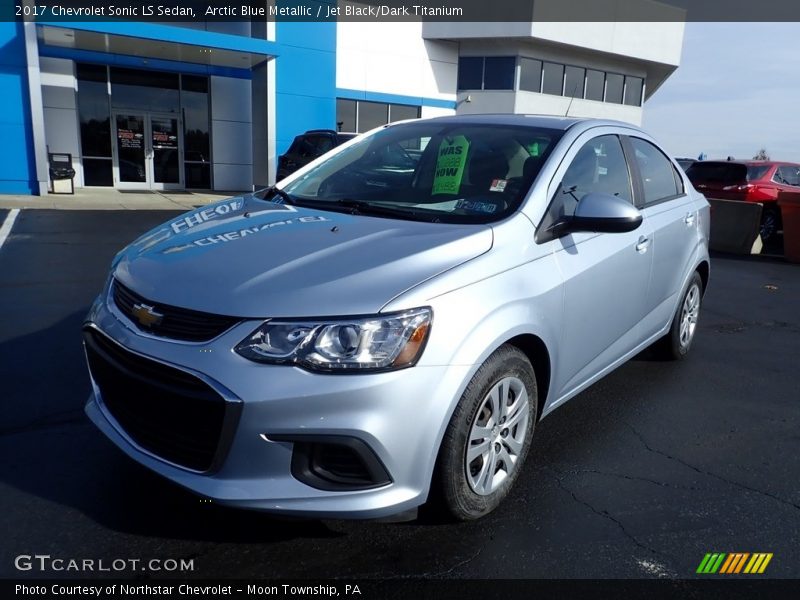 Arctic Blue Metallic / Jet Black/Dark Titanium 2017 Chevrolet Sonic LS Sedan
