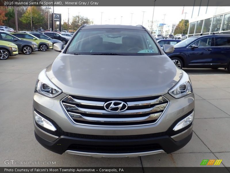 Mineral Gray / Gray 2016 Hyundai Santa Fe Sport AWD