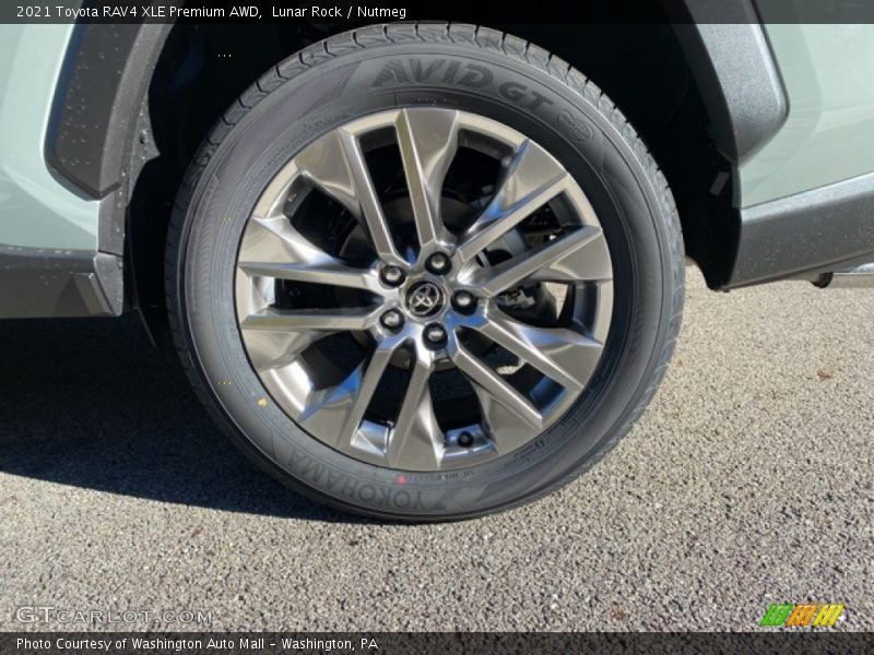 Lunar Rock / Nutmeg 2021 Toyota RAV4 XLE Premium AWD