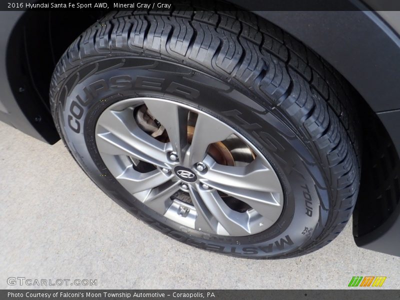 Mineral Gray / Gray 2016 Hyundai Santa Fe Sport AWD