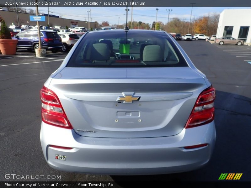 Arctic Blue Metallic / Jet Black/Dark Titanium 2017 Chevrolet Sonic LS Sedan