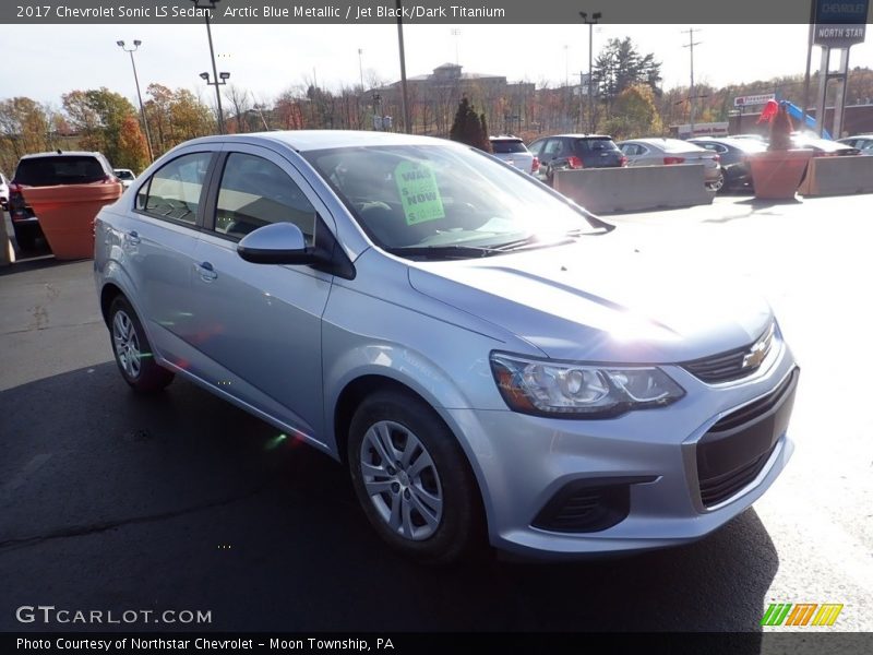 Arctic Blue Metallic / Jet Black/Dark Titanium 2017 Chevrolet Sonic LS Sedan