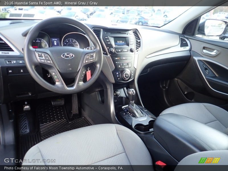 Mineral Gray / Gray 2016 Hyundai Santa Fe Sport AWD