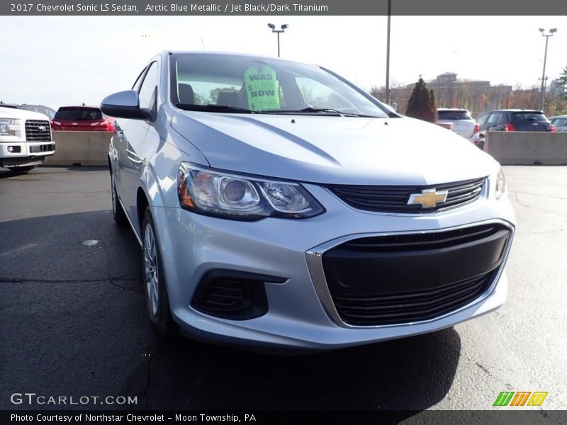 Arctic Blue Metallic / Jet Black/Dark Titanium 2017 Chevrolet Sonic LS Sedan