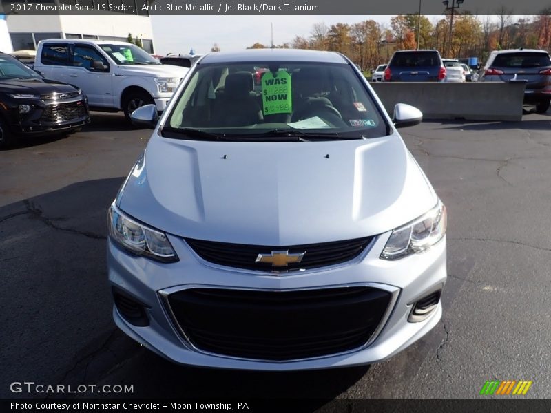 Arctic Blue Metallic / Jet Black/Dark Titanium 2017 Chevrolet Sonic LS Sedan