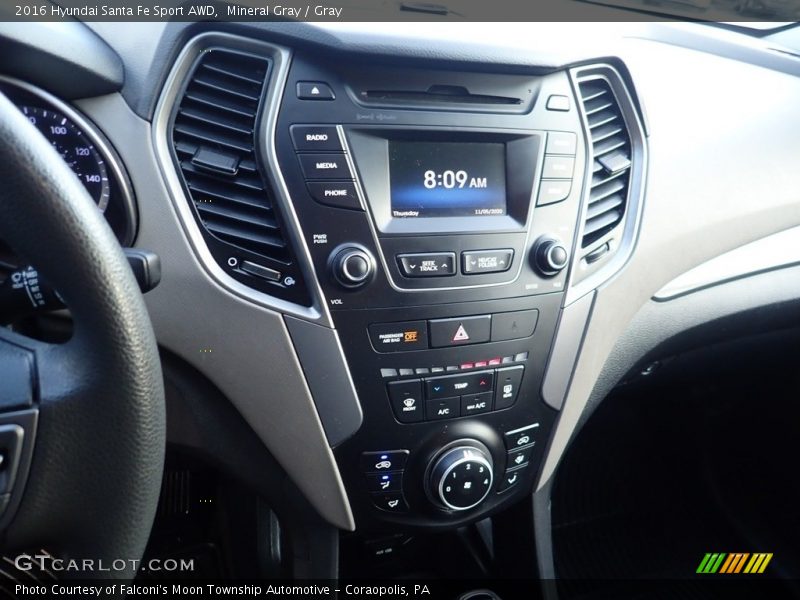 Mineral Gray / Gray 2016 Hyundai Santa Fe Sport AWD