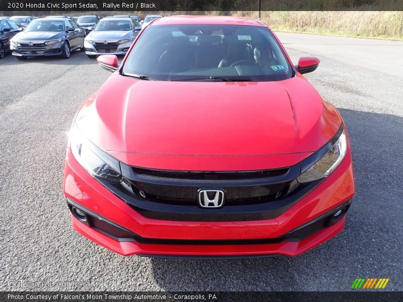 Rallye Red / Black 2020 Honda Civic Sport Sedan