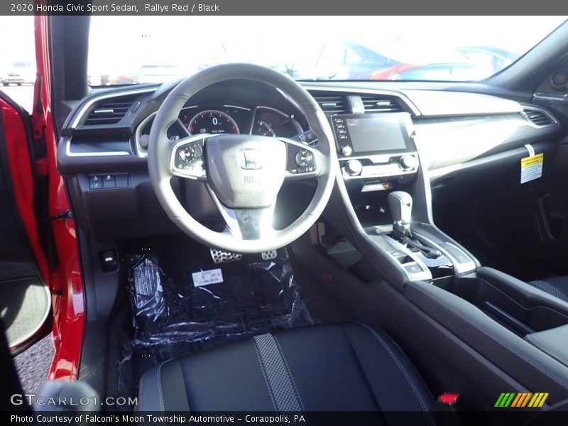Rallye Red / Black 2020 Honda Civic Sport Sedan