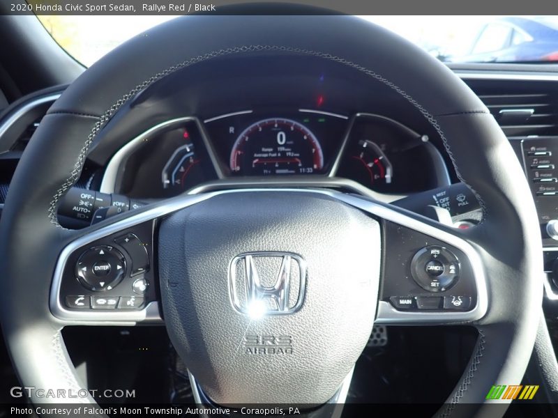 Rallye Red / Black 2020 Honda Civic Sport Sedan