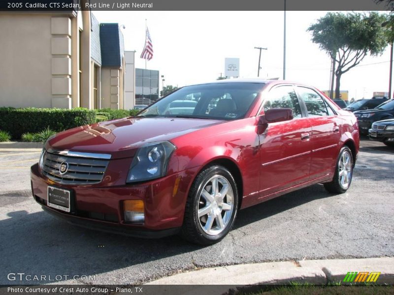 Red Line / Light Neutral 2005 Cadillac CTS Sedan