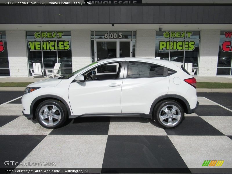 White Orchid Pearl / Gray 2017 Honda HR-V EX-L