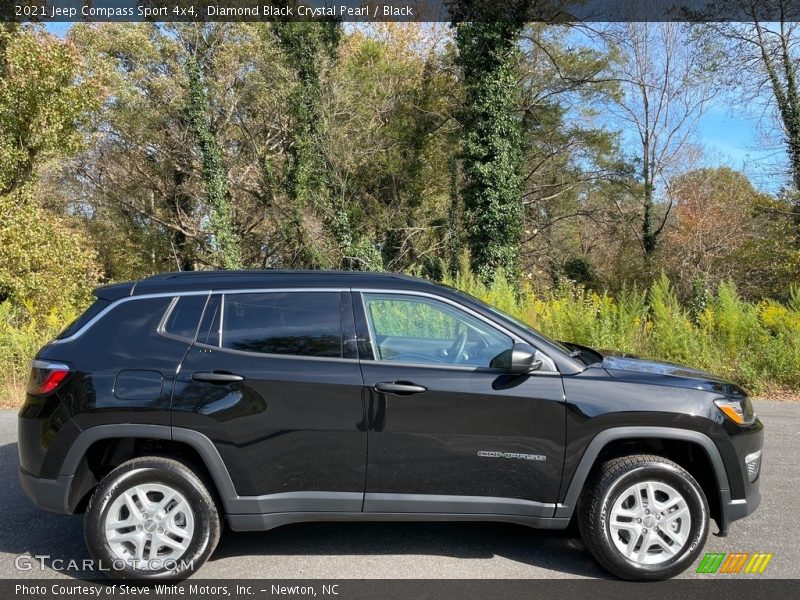 Diamond Black Crystal Pearl / Black 2021 Jeep Compass Sport 4x4