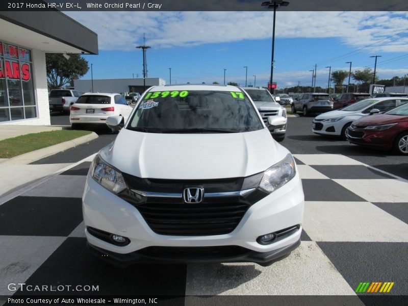 White Orchid Pearl / Gray 2017 Honda HR-V EX-L