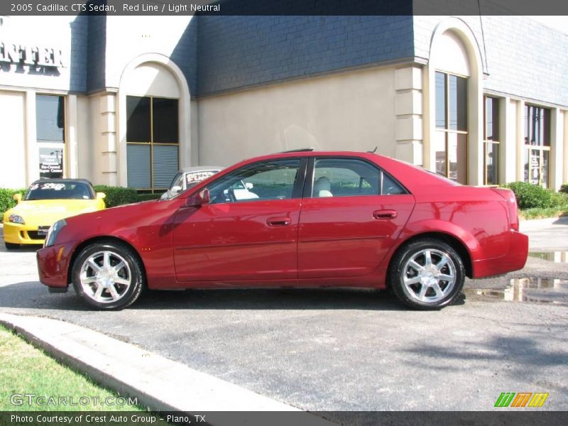 Red Line / Light Neutral 2005 Cadillac CTS Sedan