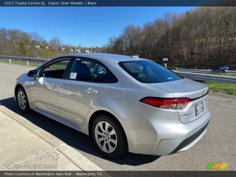 Classic Silver Metallic / Black 2021 Toyota Corolla LE