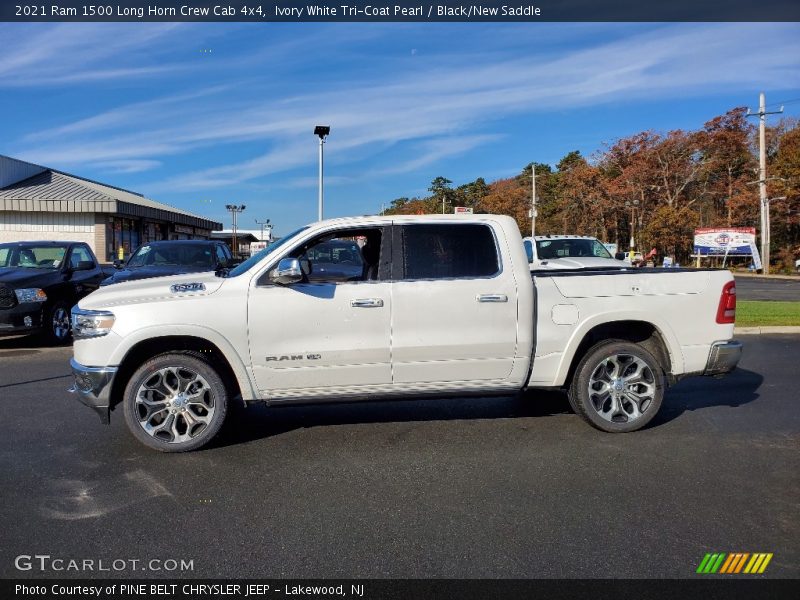  2021 1500 Long Horn Crew Cab 4x4 Ivory White Tri-Coat Pearl