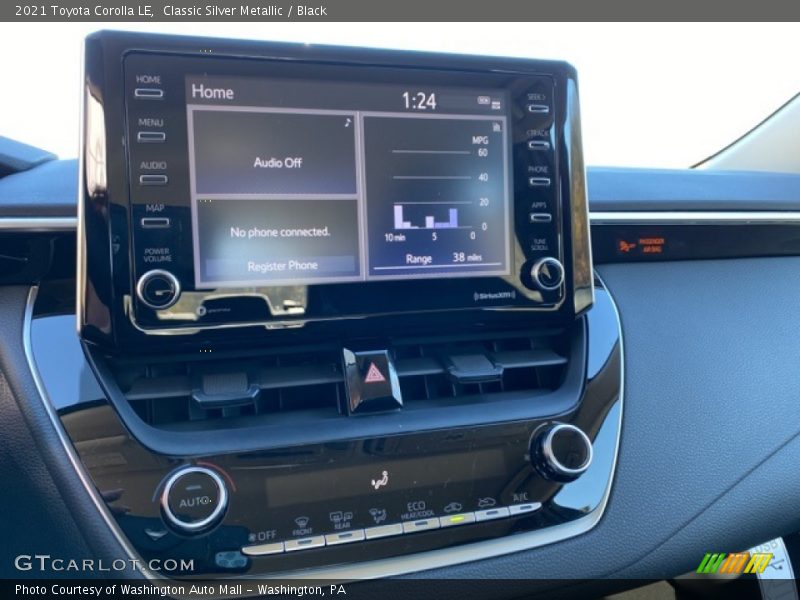 Controls of 2021 Corolla LE