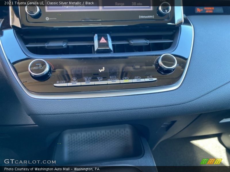 Controls of 2021 Corolla LE