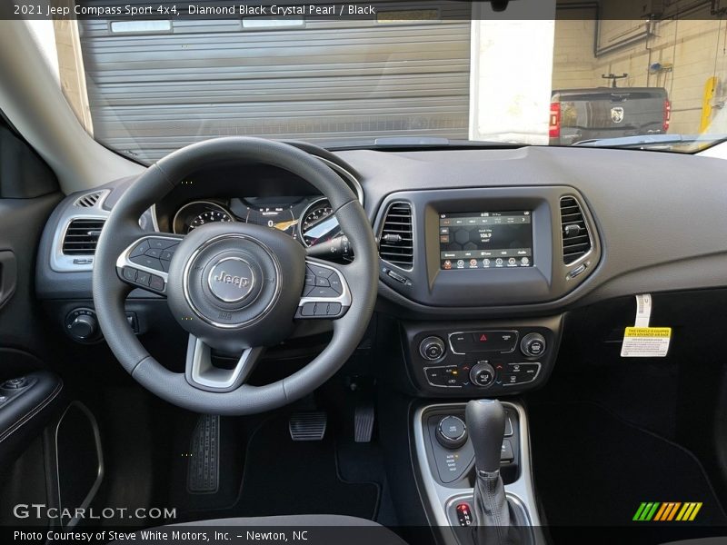 Diamond Black Crystal Pearl / Black 2021 Jeep Compass Sport 4x4