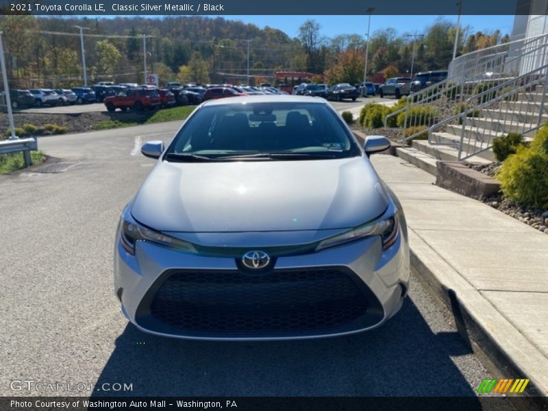 Classic Silver Metallic / Black 2021 Toyota Corolla LE