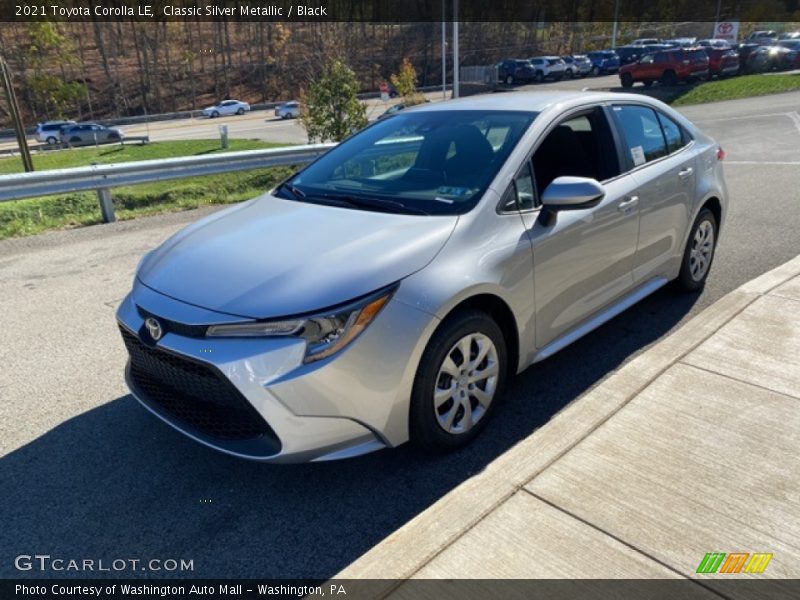 Classic Silver Metallic / Black 2021 Toyota Corolla LE