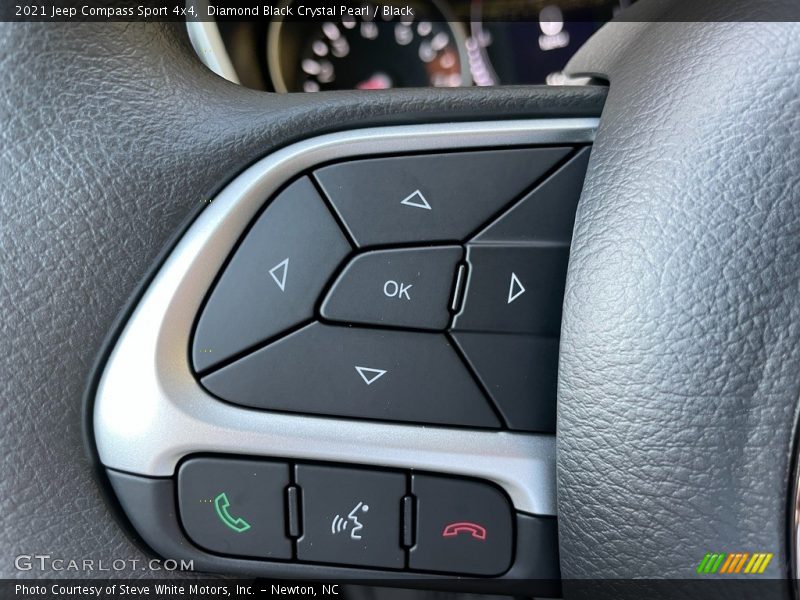 Diamond Black Crystal Pearl / Black 2021 Jeep Compass Sport 4x4