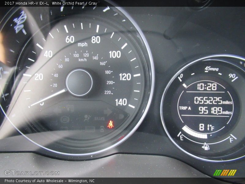 White Orchid Pearl / Gray 2017 Honda HR-V EX-L