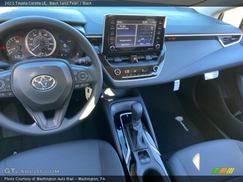 Black Sand Pearl / Black 2021 Toyota Corolla LE